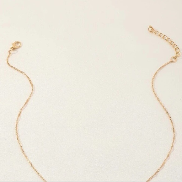 Rhinestone Heart Charm Pendant Necklace - Picture 5 of 7